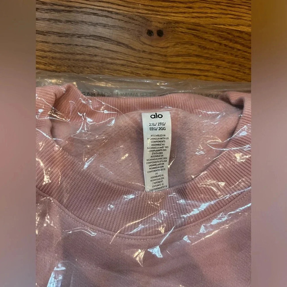 Alo Accolade Crewneck Pullover Ballet Pink Limited Edition 2XL - Picture 2 of 5